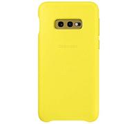 Coque Cuir Véritable Samsung Galaxy S10E EF-VG970LYEGWW Blister Jaune Housse