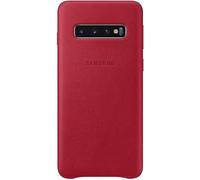 Samsung EF-VG973LR - Coque en cuir - Galaxy S10 - Rouge (bordeaux)