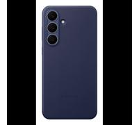 Samsung Coque Galaxy S25 FE Cuir premium effet grainé antidérapante Bleu foncé