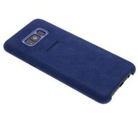 Samsung Alcantara Cover Samsung S8+ bleue