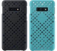 SAMSUNG EF-XG970CB - Coque perforee Noir & Vert G S10e