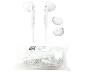 Samsung EG920 original écouteurs intra-auriculaires pour Samsung Galaxy S6 Edge SM-G925F, blanc (Bouchons d'oreille, fiche 3,5 mm, son stéréo)