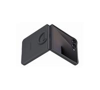 Samsung EF-PF766 - Coque de Protection en Silicone avec Anneau de Support pour Smartphone Galaxy Z Flip7 - Résistante aux Chocs - Fine et adhérente - Noir