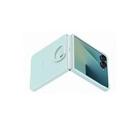 Samsung en silicone avec anneau selfie Vert d'eau pour Galaxy Z Flip 7