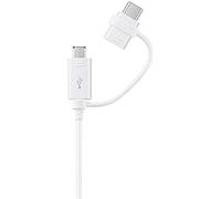 Câble 2 en 1 USB type-C et micro-USB - Samsung EP-DG930DWE 1M Blanc