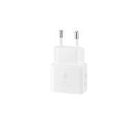 Chargeur pour téléphone mobile Samsung Chargeur secteur RAPIDE 25W, Port USB Type C Blanc