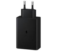 Samsung EP T6530 Adaptateur Secteur 65 Watt 3 A PD 3.0, SFC 2.0 3 connecteurs de Sortie (USB, 2 x USB C) Noir