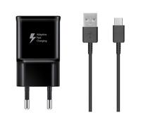 Samsung EP-TA200EBE Chargeur de voyage authentique + câble USB-C Noir