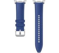 Samsung Original Bracelet Cuir Hybrid Vegan pour Galaxy Watch 8 40/44 mm / Classic 46 mm - S/M/L - Navy
