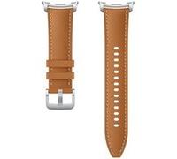 Samsung Original Bracelet Cuir Hybrid Vegan pour Galaxy Watch 8 40/44 mm / Classic 46 mm - S/M/L - Camel