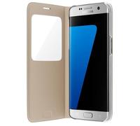 Samsung - Étui à fenêtre Or Original pour Samsung Galaxy S7 Edge