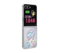 Samsung Étui à Rabat EF-ZF741 pour Galaxy Z Flip7 FE | Z Flip6, Coque de Protection pour Smartphone, Coque de Protection pour téléphone Portable, Coque de Protection avec Cartes, Transparent