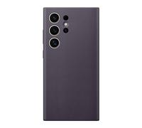 SAMSUNG Étui de protection en cuir vegan pour Galaxy S24 Ultra avec toucher doux, design élégant, protection contre les rayures, version américaine, GP-FPS928HCAVW, violet foncé