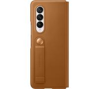 SAMSUNG Etui en Cuir avec Rabat Marron Clair Galaxy Z Fold 3