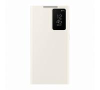 Samsung Étui Smart View avec Porte-Carte pour Galaxy S23 Ultra - Crème