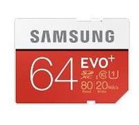 Samsung EVO+ MB-SC64D - Carte mémoire flash - 64 Go - UHS Class 1 / Class10 - SDXC UHS-I G