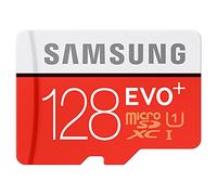 Samsung Evo Micro SD + 128 Go Carte Mémoire microSDXC UHS-I Classe 10 - Cartes Mémoire (Microsdxc, -25-85 °C, Rouge, Blanc, -40-85 °C, Classe 10 Uhs-I,)