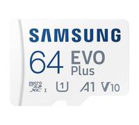 Samsung Evo Plus Carte mémoire microSD SDXC U1 Classe 10 A1 Adaptateur 130 Mo/S 64 Go