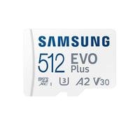 SAMSUNG EVO Plus Carte TF 512 Go U1 A1 V10 Carte Micro SD haute vitesse jusqu'à 130 Mo - s Vitesse de lecture pour la surveilla