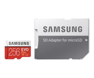 Samsung EVO Plus MB-MC256G - Carte mémoire flash (adaptateur microSDXC vers SD inclus(e)) - 256 Go - UHS-I U3 / Class10 - microSDXC UHS-I