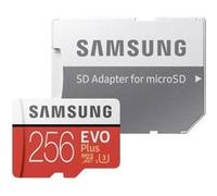Samsung EVO Plus MB-MC256HA - Carte mémoire flash (adaptateur microSDXC vers SD inclus(e)) - 256 Go - UHS-I U3 / Class10 - microSDXC UHS-I G