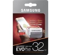 Samsung EVO Plus MB-MC32GA - Carte mémoire flash (adaptateur microSDXC vers SD inclus)