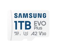 Samsung EVO PlusMB-MC1T0SA - Carte mémoire Flash (adaptateur microSDXC vers SD inclus) - 1 To - A2 / Vidéo Classe V30 / UHS-I U3 /