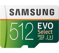 SAMSUNG Evo Select Carte mémoire microSDXC UHS-I U3 100 Mo/s Full HD & 4K UHD avec Adaptateur (MB-ME512HA) 512 Go