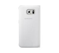 Samsung Flip Wallet Etui en PU pour Samsung Galaxy S6 Edge Blanc