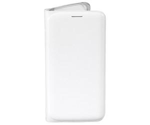 Samsung Flip Wallet Etui en PU pour Samsung Galaxy S6 Edge Blanc