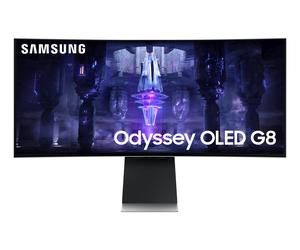 Samsung G85SB écran plat de PC 86,4 cm (34 ) 3440 x 1440 pixels UltraWide Quad HD OLED Argent