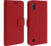 Samsung Galaxy A10 Flip Cover avec emplacements pour cartes & fonction stand - Rouge