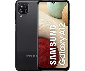 Samsung Galaxy A12 4G - Noir - 64Go - Smartphone Android débloqué - Version Française - Ecouteurs inclus