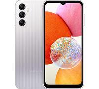 Samsung Galaxy A14 Android smartphone, 6.6" FHD+ LCD display, 4GB RAM, 64GB expandable internal memory, 5,000 mAh battery, Silver