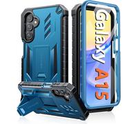 Samsung Galaxy A15-5g Case: Military Grade Anti-Fall Protective Case With Kickstand Rugged Full Body Protective Matte Textured Tpu Case - 6.5 Inches (Blue)