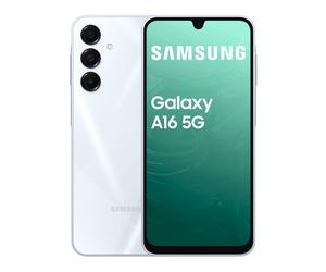 Samsung Galaxy A16 5G A166E - 4 Go/128 Go - Écran 6,7 pouces AMOLED FHD+ - Caméra 50 MP - Gris Dual