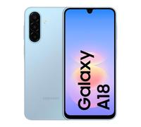 Samsung Galaxy A18, 128 Go, RAM 4 Go, Bleu Clair, Version FR | Smartphone au Design Fin, Fonction Entourer pour Chercher, Mémoire RAM Plus, Triple Caméra, Caméra Ultra Grand Angle, IP64