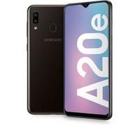Samsung Galaxy A20e - 4G smartphone - double SIM - RAM 3 Go / Mémoire interne 32 Go - microSD slot - Écran LCD - 5.8" - 1560 x 720 pixels - 2x caméras arrière 13 MP, 5 MP - front camera 8 MP - noir No