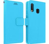 Samsung Galaxy A20e Flip Cover avec porte-cartes et fonction stand - Bleu