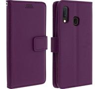 Samsung Galaxy A20e Flip Cover avec porte-cartes et fonction stand - Violet
