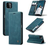 Samsung Galaxy A22 Case Cover Samsung A22 4G/5G Shockproof Premium Leather Card Slots Wallet Case With Stand Function Flip Case For Samsung Galaxy A22 \ Blue Green