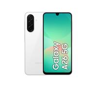 Samsung Galaxy A26 5G Blanc : Écran 6.7" Super AMOLED 120Hz, Exynos 1380, 6Go RAM, 128Go, Triple Caméra 50MP OIS, Android 15, Batterie 5000mAh, IP67