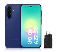 Samsung Galaxy A27 5G, Smartphone Android, 128 Go, Bleu, Version FR | Entourer pour Chercher, Effaceur d'Objet, Transcription Vocale, 3 Objectifs Photo, IP64, Batterie 5000 mAh, 6 générations OS