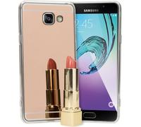 Samsung Galaxy A3 2016 Housse miroir pour téléphone portable par NALIA, Mirror Case Cover Protection Rose Gold