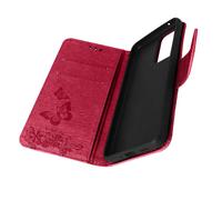 Samsung Galaxy A33 Housse à rabat avec motif de fleurs et de papillons - Rouge
