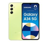 Samsung Galaxy A34 5G 16,8 cm (6.6") Double SIM hybride USB Type-C 6 Go 128 Go 5000 mAh Citron vert