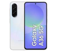 SAMSUNG Galaxy A36 5G Dual SIM Blanc 8+256 Go Smartphone - Version Moyen-Orient (Compatible avec la France, la Suède, etc.）