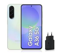 Samsung Galaxy A36 5G, Smartphone Android, 256 Go, Chargeur Secteur Rapide 25W Inclus, Smartphone déverrouillé, Lime, Version FR