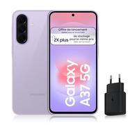 Samsung Galaxy A37 5G, Smartphone Android, 128 Go, Chargeur Secteur Rapide 25W Inclus, Smartphone déverrouillé, Lavande, Version FR