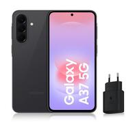 Samsung Galaxy A37 5G, Smartphone Android, 256 Go, Chargeur Secteur Rapide 25W Inclus, Smartphone déverrouillé, Graphite, Version FR
